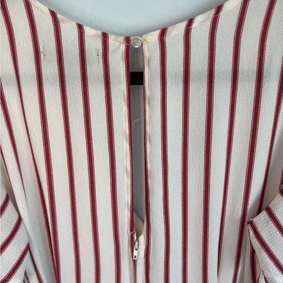 Casual Red & White Striped Midi Dress by Cupcakes and Cashmere - Picture 4 of 4